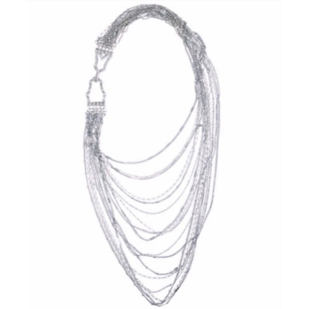 Chloe + Isabel Multi-Strand Chain Bib Necklace